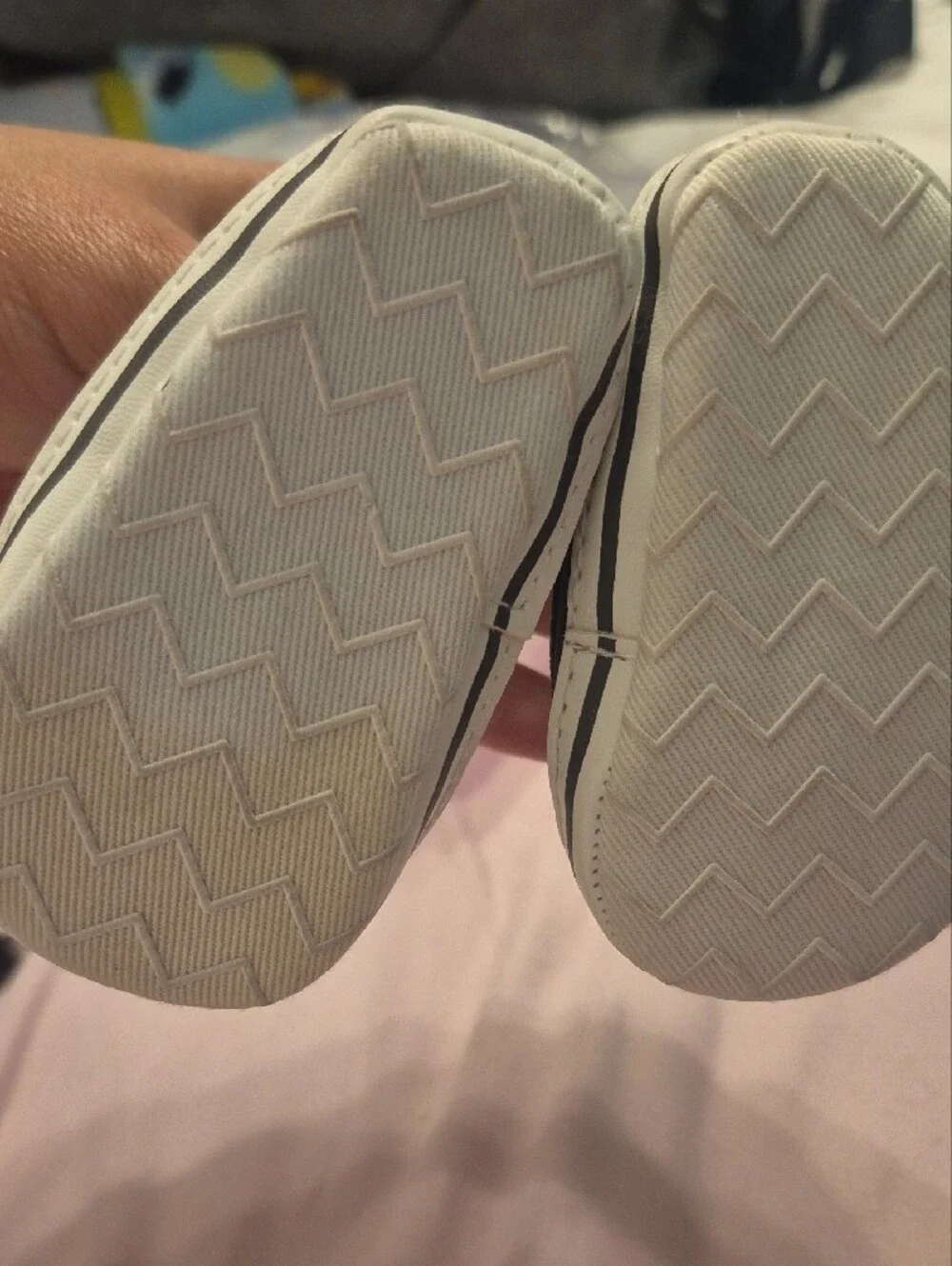 Carter's Brown Herringbone Baby Lace-Up Shoes